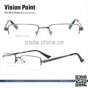 Half-rim Metal Mens New Style 2014 Spectacle Frames Eyeglasses Factory thumbnail-1