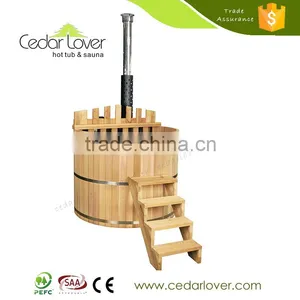 SPA Outdoor Bathtub Round Wood Fired Portable Hot Tub Manufacturers thumbnail-1