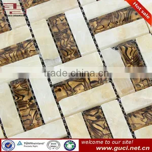 Chinese Rectangular Resin Stone Mosaic Tile thumbnail-3