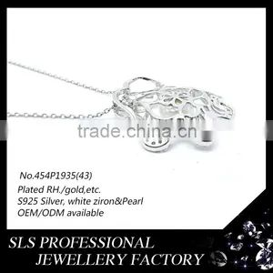 925 Silver Pearl Chain Necklace Designs Bridal Pendant ,pearl Beauty Cream Chinese Pearl Necklace Pendant Fashion thumbnail-3