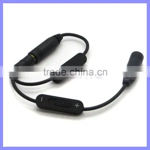2 Male to Female Y Splitter Cable Extension Audio Cable With Volume Control thumbnail-1