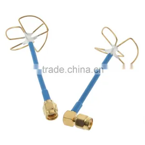 5.8G 3 Blade Clover Transmitting Antenna Inner Hole L-Shaped Connector Audio Video FPV thumbnail-1