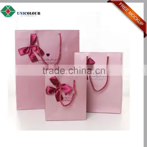 Latest Design Fancy Laminated Paper Straw Gift Bag thumbnail-3