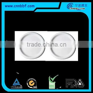 18cm White Color Biodegradable Plates for Lunch Cornstarch Tableware thumbnail-1