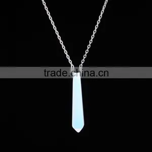 2016 Trendy Hot Style Natural Stone Gold Plated Bullet Necklace SMJ0137 thumbnail-6