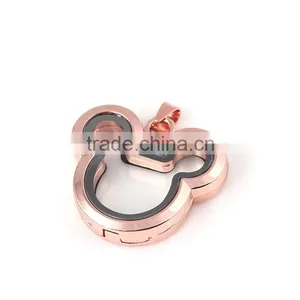 Little Rat Floating Locket Silver Pendant Alloy Floating Locket Pendants Floating Locket Charms thumbnail-5