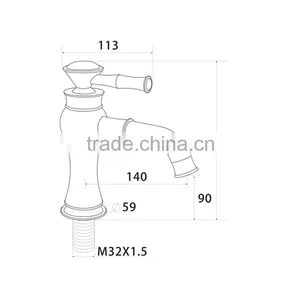 2015 Newest Fancy Bathroom Design Single Lever Long Neck BasinFaucet thumbnail-2