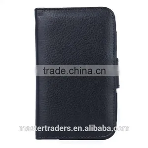 Cheap Multi Function Litchi Grain Stand Wallet PU Leather Case With Card Slot And PC Back Cover For 4 Inch Mobile Phone MT-3682 thumbnail-4