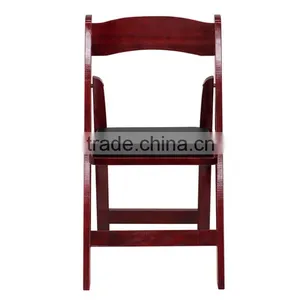 Solid Wooden Beech Wood Chair Wooden Folding Chair thumbnail-1