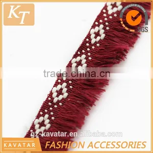 2016 Hot-sale Korean Ethnic Style Polyester Fringe Trim for Garment Decoration thumbnail-2