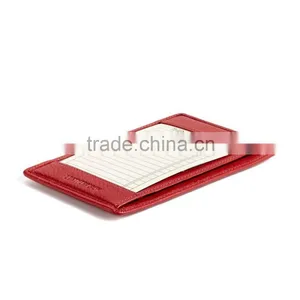 New Fashion Top Grade Handmade Cheap Red Faux Leather Note Jotter thumbnail-3