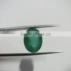 4.10 Carats SUPER Quality Zambian NATURAL UNTREATED Emerald Oval Cut Gemstones thumbnail-4