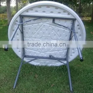 Graceful Round Plastic Folding Dining Table Outdoor thumbnail-6