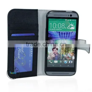 BUSINESS STYLE MOBILE PHONE CASE COVER FOR HTC ONE M8 WITH CREDIT CARD HOLDER thumbnail-1