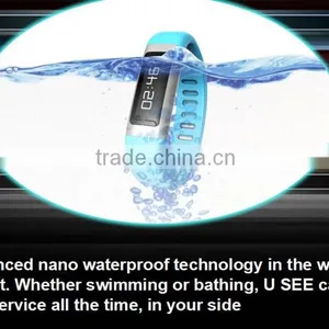 Nano Waterproof Bluetooth Bracelet With Pedometer Wifi Hotspots Caller ID thumbnail-1