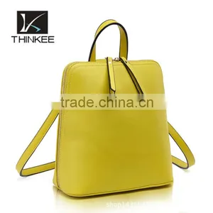 China Suppliers Wholesale Newest Design Colorful Girls Leather Back Pack thumbnail-1