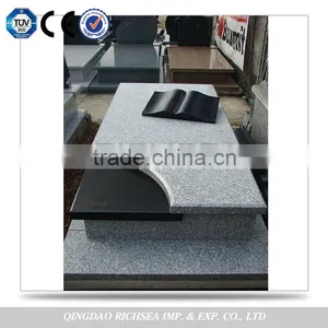 China Delicate Quality With Good Price European Style Black Granite Monuments Cheap Tombstone thumbnail-1