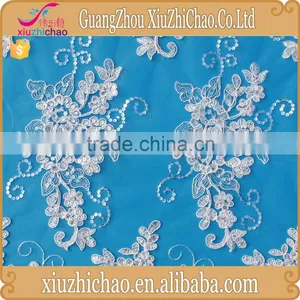 ZP0004-M Guangzhou Wedding Apparel Bridal Lace Fabric Sequins thumbnail-3