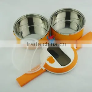 Personalized Food Grade Stainless Steel Lunch Box 3 Bowls Container thumbnail-3