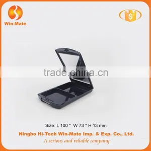 WMC-MX2043 Empty Rectangle Eyeshadow Compact Powder Packaging With Mirror and Clear Cap, Plastic Empty Makeup Blush Palette thumbnail-3