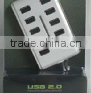 New UUSB 2.0 High Speed 10-Port 10 Ports HUB For Laptop PC thumbnail-1