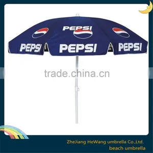 Hot Sale Promotional Outdoor Polyerster Fabric Beach Umbrella Windproof Fashion China Supplier Printing Logo Umbrella thumbnail-3