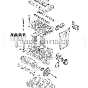 New Engine Gasoline G4JP EURO-3-4 Assy-sub Set From Mobis Manufacture thumbnail-2