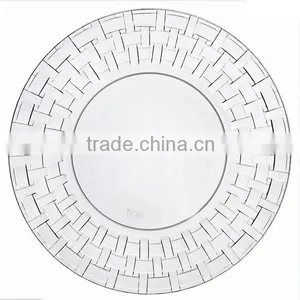Wholesale Plastic Clear Bamboo Plate thumbnail-1
