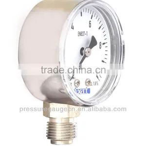 Canton Fair Hot Sale International Brand Exact All Stainless Steel Hydraulic Pressure Gauge thumbnail-1