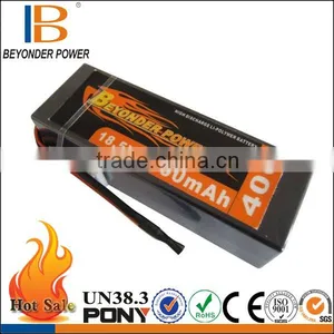 Competitive Price Hard Case RC Battery Pack 290mah 3.7v Lithium Battery 40C, Remote Control RC Battery OEM Size Made in China thumbnail-1