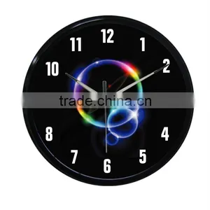 12" Silence Smart Light Metal Wall Clock thumbnail-1