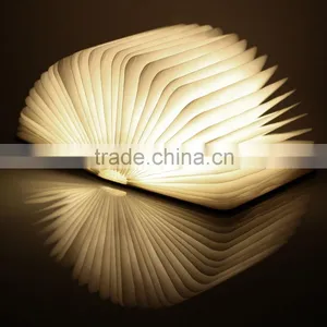 Folding LED Nightlight Creative LED Book Light Lamp Best Home Novelty Decorative USB Rechargeable Lamps White/Warm/Blue/Red thumbnail-1