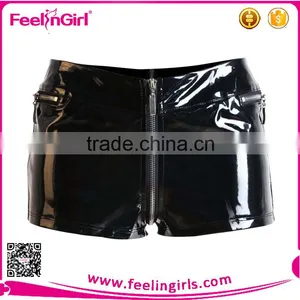 High Quality Sexy Leather Mini Dress Wholesale thumbnail-2