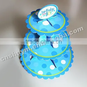 Food Grade Painting Colorful Paper Cake Stand thumbnail-5
