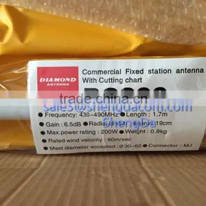 Diamond BC200 UHF430-490mhz 1.7m 6.5dbi Fiberglass Base Station Antenna thumbnail-2