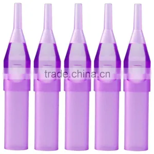 High Quality Disposable Tattoo Tip 14RT Purple thumbnail-1