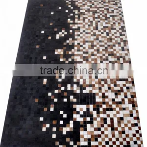 Hair-On Cowhide Leather Carpet With Blanket M-64 thumbnail-1