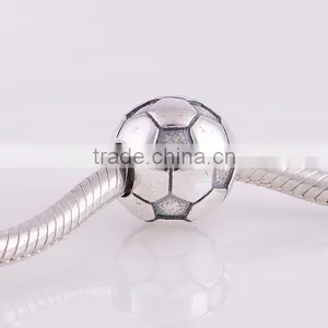 Authentic 925 Sterling Silver Football Charms Bead Women Jewelry DIY Fits European Style Bracelets& Necklaces thumbnail-3