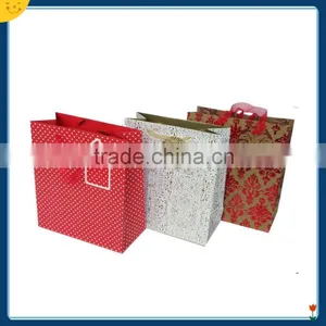 Custom Silk Handle Gift Paper Bag Packing Bag Set thumbnail-5