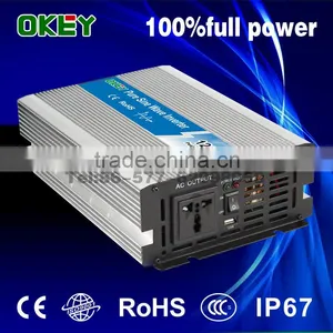 Pure Sine Wave Power Inverter 1200w CE RoHS Approved dc 12v to ac 110v/220v With off Grid Solar Power System thumbnail-1