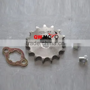 China Motorcycle ATV Pit Bike Parts 15T Tooth Engine Sprocket for 428 Chain thumbnail-1