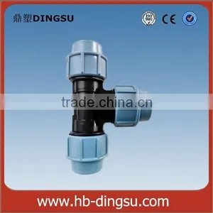 ISO Standard Polypropylene Tee Fitting With Equal Tee Type thumbnail-1