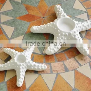 One Pair Creative Ceramic Starfish Candle Holder,Starfish Tea Light thumbnail-1