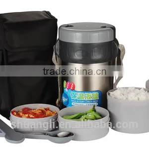 DGCCRF/LFGB Certified 2.0L Stainless Steel Vacuum Food Container/lunch Box thumbnail-1