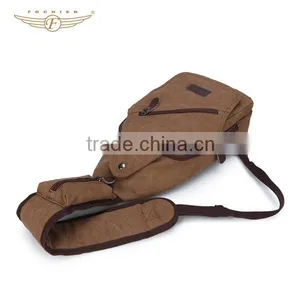 Custom Single Strap Men Canvas Sling Bags Wholesale thumbnail-1