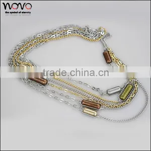 Promotional Chain Necklace Gold Chain Custom Alloy Necklace thumbnail-1