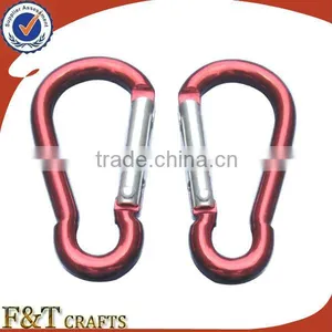 Wholesale Black Climbing Clips Metal Custom Carabiner With Custom Laser Logo thumbnail-5