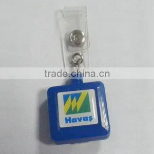 Square Shape Pvc Keychain With Tape Measure thumbnail-1