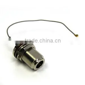 N Female, Bulkhead to IPEX With 1.13 Cable, Cable Assembly, Pigtail, Jumper Cable thumbnail-1
