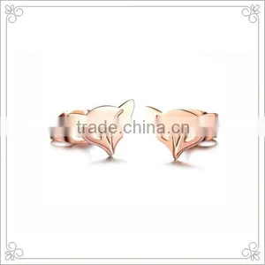 Plating Gold Shaped Fox Earrings Manufacturer thumbnail-1